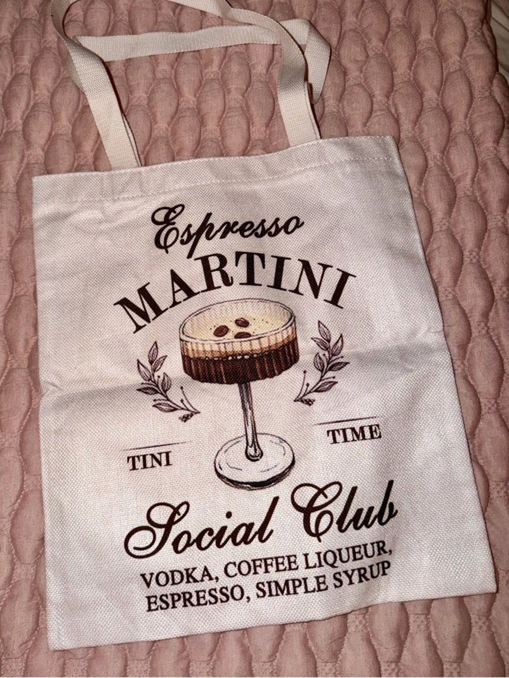 Espresso Martini Canvas Tote Bag